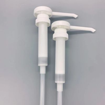 গুণ  Round Head Plastic Syrup Pump 10ml Honey Dispenser Pump কারখানা