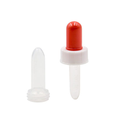 গুণ  0.25ml Red Head Plastic Bottle Dropper Pipette Packaging কারখানা